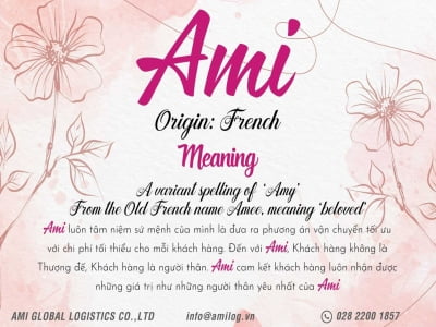 Do you know the meaning of Ami? - Bạn đã biết ý nghĩa của thương hiệu Ami?