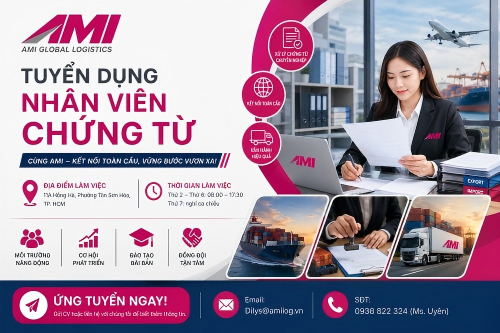 TUYỂN DỤNG NHÂN VIÊN CHỨNG TỪ